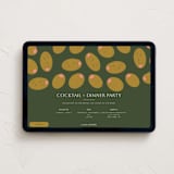 "Olives" - Online Dinner and Cocktail Party Invitations in Olive by Sierra Lee - Desktop layout