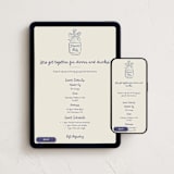 "Painted Bottle" - Online Dinner and Cocktail Party Invitations in Denim by Adelyn T. - Mobile + desktop layout