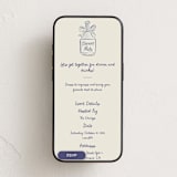 "Painted Bottle" - Online Dinner and Cocktail Party Invitations in Denim by Adelyn T. - Mobile layout