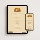 "Tacos" - Online Dinner and Cocktail Party Invitations in Crepe by Gwen Bedat - Mobile + desktop layout