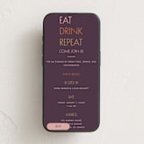 "Grown- ups" - Online Dinner and Cocktail Party Invitations in Aubergine by Heather Schertzer - Mobile layout