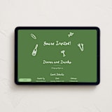 "First Course Party" - Online Dinner and Cocktail Party Invitations in Forest by Cotton and Bow - Desktop layout