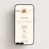 "Pasta Social Club" - Online Dinner and Cocktail Party Invitations in Crema by Ana Sharpe - Mobile layout
