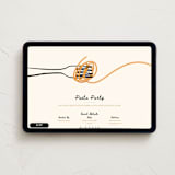 "Pasta Social Club" - Online Dinner and Cocktail Party Invitations in Crema by Ana Sharpe - Desktop layout