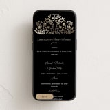 "Leafy Crest" - Online Dinner and Cocktail Party Invitations in Ebony by Anna Black - Mobile layout