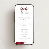 "Dirty Shirleys for Dirty Thirty" - Online Dinner and Cocktail Party Invitations in Snow by Catherine Buan - Mobile layout