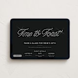 "Time to Toast" - Online Dinner and Cocktail Party Invitations in Eclipse by Sam Dubeau - Desktop layout
