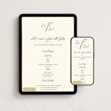 "Cluny" - Online Dinner and Cocktail Party Invitations in Noire by Sarah Rosenthal - Mobile + desktop layout