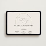 "Golden Ring" - Online Engagement Party Invitations in Champagne by Nicoletta Savod - Desktop layout