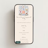 "Shindig" - Online Engagement Party Invitations in Champagne by Paper Sun Studio - Mobile layout