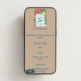 "Tropical Celebration" - Online Engagement Party Invitations in Kraft by Paper Sun Studio - Mobile layout