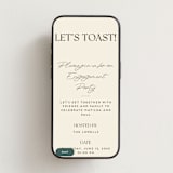 "Champagne" - Online Engagement Party Invitations in Almond by Morgan Kendall - Mobile layout