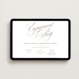"gelt" - Online Engagement Party Invitations in Cocoa by chocomocacino - Desktop layout
