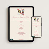 "Lucky in Love" - Online Engagement Party Invitations in Hearts by Paper Sun Studio - Mobile + desktop layout