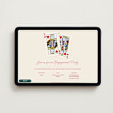 "Lucky in Love" - Online Engagement Party Invitations in Hearts by Paper Sun Studio - Desktop layout
