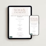 "Pre-Wedding Celebration" - Online Engagement Party Invitations in Blush by Hooray Creative - Mobile + desktop layout