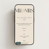 "Mr. & Mrs." - Online Engagement Party Invitations in Buttercream by Robert and Stella - Mobile layout