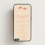 "Flower Cheers" - Online Engagement Party Invitations in Champagne by Baumbirdy - Mobile layout