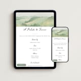 "A Prelude To Forever" - Online Engagement Party Invitations in Grass by Elly - Mobile + desktop layout