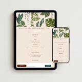 "botanicals" - Online Engagement Party Invitations in Dracaena by Vivian Yiwing - Mobile + desktop layout