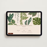 "botanicals" - Online Engagement Party Invitations in Dracaena by Vivian Yiwing - Desktop layout