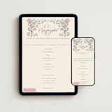 "Trepadeiras" - Online Engagement Party Invitations in Petal by Anna Black - Mobile + desktop layout