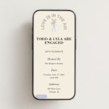 "Sealed" - Online Engagement Party Invitations in Linen by Baumbirdy - Mobile layout