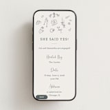 "Wedding Sketches" - Online Engagement Party Invitations in Mist by Baumbirdy - Mobile layout