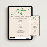 "Tie the Knot" - Online Engagement Party Invitations in Forest by Catherine Buan - Mobile + desktop layout