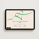 "Tie the Knot" - Online Engagement Party Invitations in Forest by Catherine Buan - Desktop layout