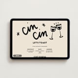 "Saluti" - Online Engagement Party Invitations in Ink by Ani Somi - Desktop layout
