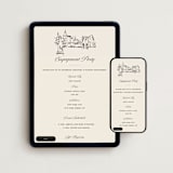 "NYC Skyline" - Online Engagement Party Invitations in Buttercup by Teju Reval - Mobile + desktop layout