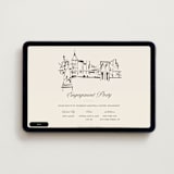 "NYC Skyline" - Online Engagement Party Invitations in Buttercup by Teju Reval - Desktop layout