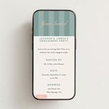 "Cabana" - Online Engagement Party Invitations in Aqua by taylorVdesign - Mobile layout