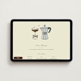 "Espresso" - Online Engagement Party Invitations in Cream by Jennifer Lew - Desktop layout
