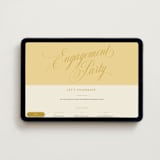 "Bloom" - Online Engagement Party Invitations in Island Citrus by Morgan Kendall - Desktop layout