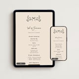 "Vintage Romance" - Online Engagement Party Invitations in Buttercream by Rina Ozum - Mobile + desktop layout