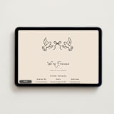 "Vintage Romance" - Online Engagement Party Invitations in Buttercream by Rina Ozum - Desktop layout