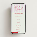 "Party Begins" - Online Engagement Party Invitations in Sherbet by Pixel and Hank - Mobile layout