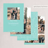 "Quietude" - Holiday Cards in Glacier by Rebecca Daublin - Back of Card Options