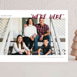 "conversational design" - Holiday Cards in Cranberry by amanda lawrence - Front