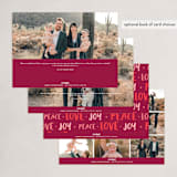 "conversational design" - Holiday Cards in Cranberry by amanda lawrence - Back of Card Options