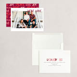 "conversational design" - Holiday Cards in Cranberry by amanda lawrence - Assembled