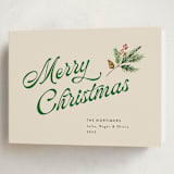 "Vanilla Pine" - Holiday Cards in Vanilla by Erika Firm - Folded Card