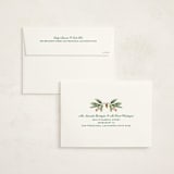 "Vanilla Pine" - Holiday Cards in Vanilla by Erika Firm - FREE Recipient Addressing