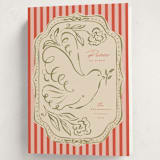 "Peace Dove.." - Holiday Cards in Cranberry by Vera Lim - Folded Card