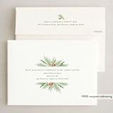 "evergreen branches" - Holiday Cards in Moss by Karidy Walker - FREE Recipient Addressing