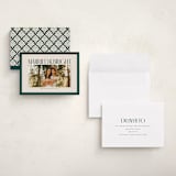 "Married & Bright" - Holiday Cards in Spruce by Ekko Studio - Assembled