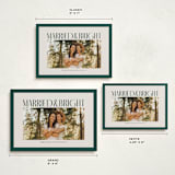 "Married & Bright" - Holiday Cards in Spruce by Ekko Studio - Formats Available
