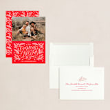 "Very Merry Christmas To You" - Holiday Cards in Cranberry by Kristen Smith - Assembled